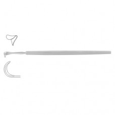 Cushing Retractor / Saddle Hook Stainless Steel, 24 cm - 9 1/2" Blade Size 8 mm